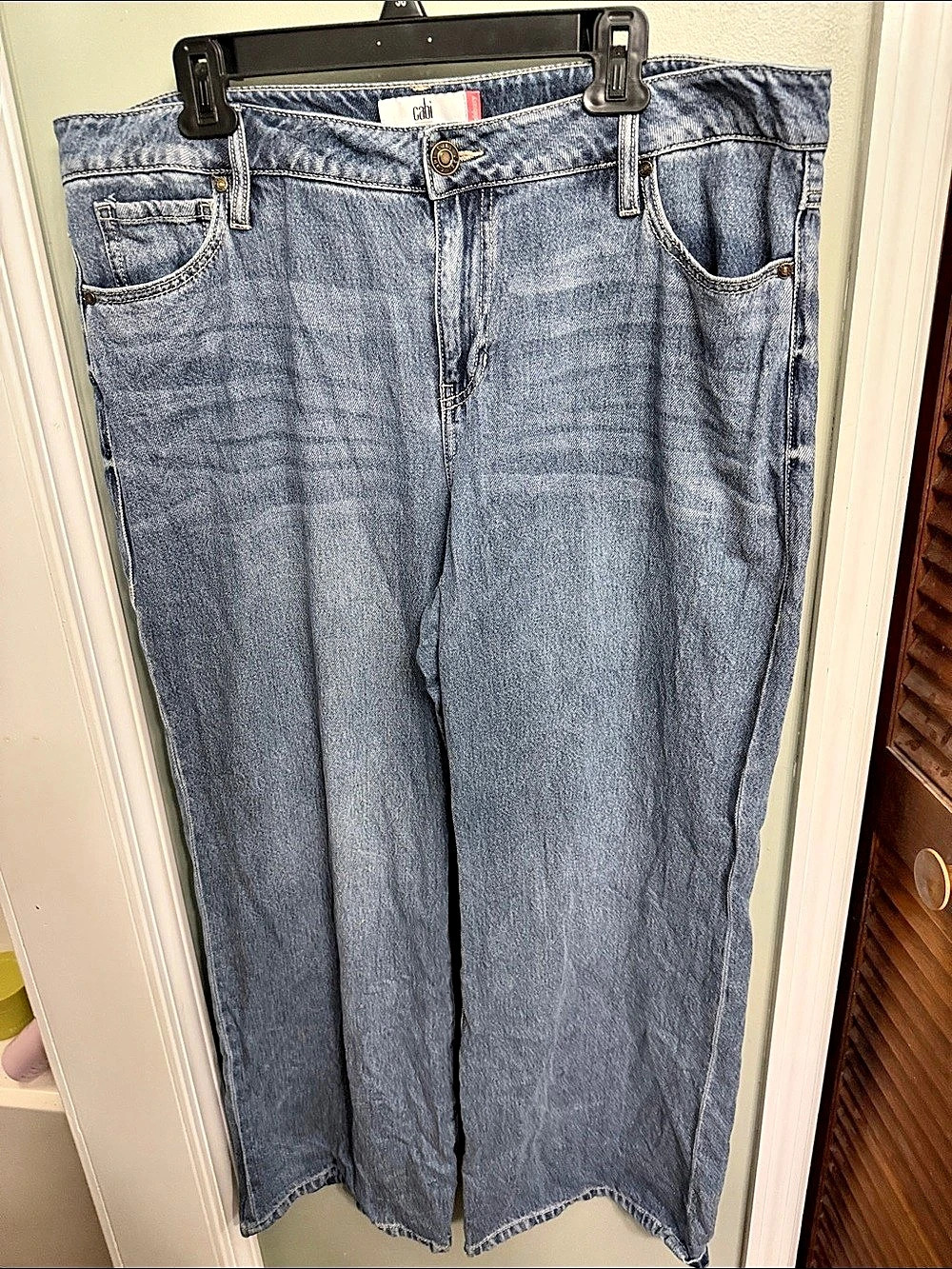 Cabi 30Jeans Straight Leg Jeans Blue Waist 14